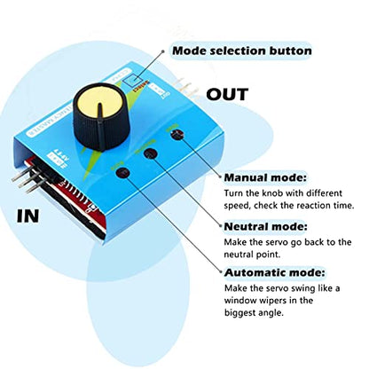 2pcs Tiny 1.5g servo Micro Linear Digital Servo Lightweight Mini Size for Indoor Aircraft Small RC Plane with 3CH Digital Multi Servo Tester