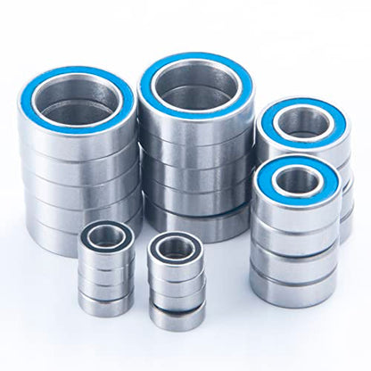 26PCS Complete Blue Ball Bearings Kit for Tekno EB410&ET410&EB410.2 | ET410.2 Upgrade Parts