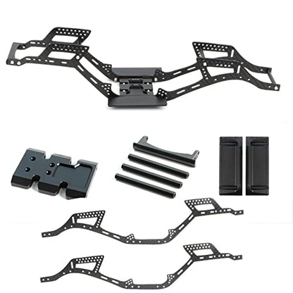 RC Frame Chassis Kit for 1/10 RC Rock Crawle, Gen2 Carbon Fiber LCG Chassis Rails Kit, 72g Lightweight Thickened Cheater Rigs Frame Rails for 1/10 RC Rock Crawler Axial SCX10 (Gen2 LCG Chassis Kit) - color: Gen2 Lcg Chassis Kit