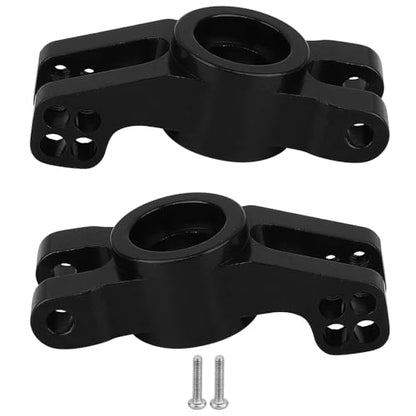 Aluminum Front Rear Swing Arm & Steering Knuckle C-Hub Kit Compatible with 1/14 MJX Hyper Go 14210 14209 H14BM RC Upgrade Parts (Black) - color: Black