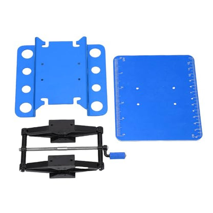 Mtlavishness RC Car Repair Work Stand with Manual Lift Lower Workstation 2.36 Inch to 5.51 Inch Height Adjustment Anti Slip Pad Hand Crank Structure Multi Functional (Black Blue) - color: Black Blue