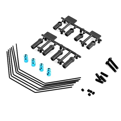 Front Rear Anti-roll Bar Sway Bar Kit Stabilizer Set 3 Hardnesses 54514 for Tamiya XV01 XV01T PRO FF04 EVO 1/10 RC Car Upgrade