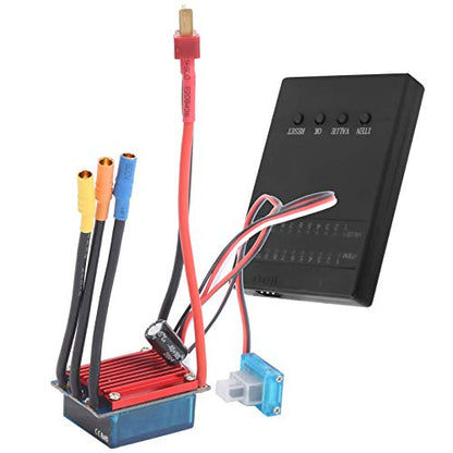 25A Brushless ESC with Program Card Electric Speed Controller High Performance Smooth Throttle Control Strong Overload Protection for 1/14 1/16 Scale RC Cars Trucks and Bug
