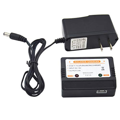 Blomiky 15V Wall Charger with XH-4P Plug and Charger Box Suitable for 11.1V 3S Li-ion or Lipo Battery /15V Charger