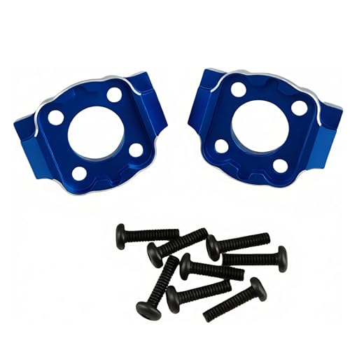 Spindle Carrier Set for Losi 1/18 Mini LMT 4X4 Brushed Truck (Blue) | Aluminum,Front,Monster Truck,Upgrade Parts,LOS214041 Compatible,LOS01026 Compatible,CNC Machined