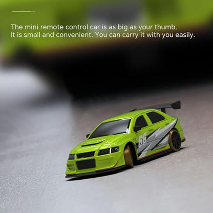 Turbo Racing 1/76 RC Drift Car, RWD Mini Car with Gyro RTR - C66 | Tabletop racing agility, Proportional steering throttle, USB-C rechargeable battery, LED lights extra DIY shells