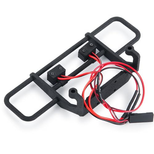 Front Bumper with LED Lights Body Protection forTRX4M K10 | 1/18 Scale RC Crawler Car Upgrades
