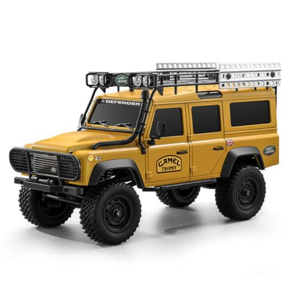 1/18 Scale RC Rock Crawler, MN-111C Land Rover RC Car Models, 4WD Off-Road RC Truck RTR W/ 2.4G Remote RC Vehicles for Adults Hobby Toys Gifts (Yellow) - color: Yellow