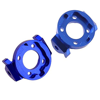 2Pcs Vgoohobby Aluminum Alloy C Hub Carrier Caster Block C Seat Compatible with 1/8 Losi LMT 4WD Solid Axle RC Monster Car (Blue)