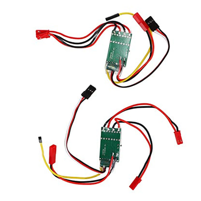 VBESTLIFE Electric Speed Controllers, 2Pcs Brushed ESC Dual Way Bidirectional ESC for RC Model Boat 130 180 Brushed Motor