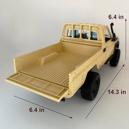 HLSFWDRIVE 1/12 RC Crawler MN82 Remote Control Rock Crawler RC Truck 4x4 | Land Cruiser Off Road Pickup All Terrain Full Proportional 2 Speed RTR 280 Motor 2 Batteries Adult
