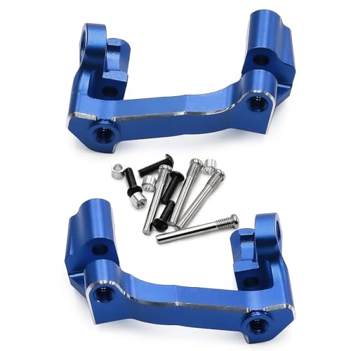 7075 Aluminum C-Hubs for Traxxas 1/16 Mini Maxx & Mini Slash 4X4 Replace 10732 High Strength Lightweight Steering Knuckle Blue - color: Blue