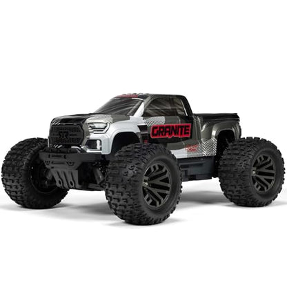 ARRMA Granite 4x4 V3 BLX 1/10 RC Monster Truck, Gun Metal | Brushless, RTR, Spektrum DSC, ARA4302V4T3, Battery and Charger Not Included - color: Gun Metal