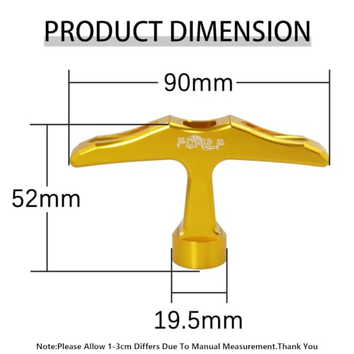 Alloy CNC Pull Starter Handle for Zenoah CY Rovan TSRC Engine (Gold) | for 1/5 Hpi Rofun Km Baja Lois 5ive-T FG GoPed Redcat Rc Car Parts - color: Gold