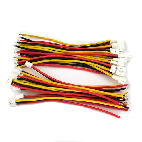 10Pairs JST PH 2.0mm 3 Pin Male and Female Connector Plug with 10cm 22 AWG Soft Silicone Cable Wire for Light Strip