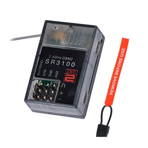 SR3100 Receiver 2.4GHz 3-Channel Receiver for 1/18 Scale Remote Controlled Car and Boat Stable Accurate Control for Car Boat Vehicle Models