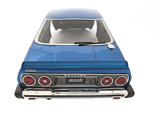 Killerbody 1/10 RC Painted 1977 Skyline Hardtop 2000 GT-ES 195mm Touring Drift Car Body (Blue)