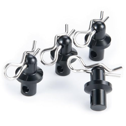 4pcs/Set Aluminun Alloy Body Post Mount Shell with Clips for SCX10 PRO-AXI03028 1/10 RC Car Upgrade