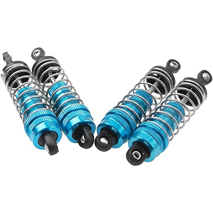 4Pack Vgoohobby 144001 Shock Absorber Damper Suspension Shocks Upgrade Parts Compatible with WLtoys 144001 124018 124019 1/14 RC Car Buggy (Blue)