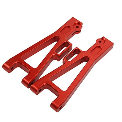 Metal RC Suspension Arm Set for JLB 1/10 Truck, Sturdy and Durable Front Rear Forearm, Perfect for DIY Upgrade, (Red) - color: red