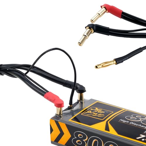 1PC 600mm 2S XT60 Lipo Battery Charging/Balance Cable Leads with 4mm/5mm Bullet Connector - style: 2S XT60 Charger Plug