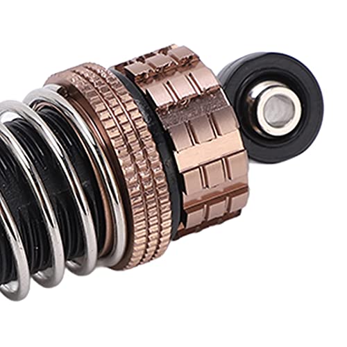 2Pcs Hydraulic Front Shock Absorber for 1/8 1/10 RC Car, Aluminum Alloy Front Shock Absorbers with High Elasticity Spring, Adjustable Threaded Body for Off Road Vehicle Truck Picku