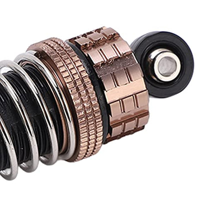 2Pcs Hydraulic Front Shock Absorber for 1/8 1/10 RC Car, Aluminum Alloy Front Shock Absorbers with High Elasticity Spring, Adjustable Threaded Body for Off Road Vehicle Truck Picku