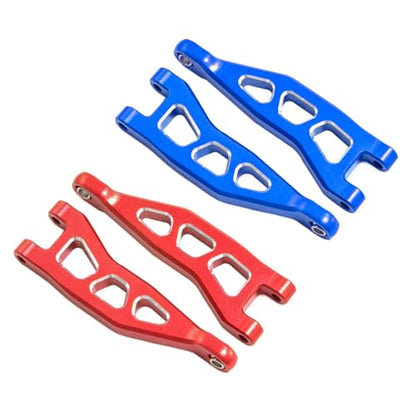 4 pcs Aluminum Rear Suspension Arms for 1/18 ARRMA Granite Grom 380 Brushed 4X4 Monster Truck Upgrades Parts (Navy Blue)