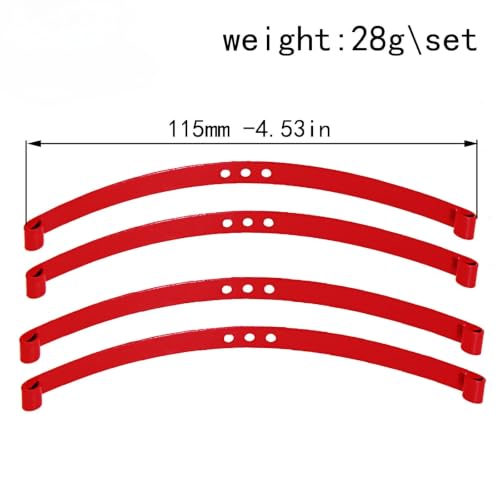 Compatible With TF2 1/10 RC Car Parts Accessories 4pcs For Super Soft Steel Front And Rear Axle Shock Absorber For Leaf Springs RC Assortment