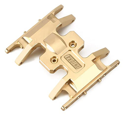 INJORA Brass Skid Plate for 1/24 RC Crawler Axial SCX24 (Gold) - color: Gold