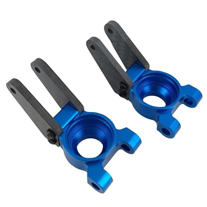 Aluminum Rear Axle Carrier Set for ARRMA 1/10 Gorgon 4X2 2WD (Blue) | Monster Truck,RC Car,CNC Machined,Heavy Duty,High Strength,Precision Fit,Wear Resistant,Durable,Replacement Parts - color: Blue