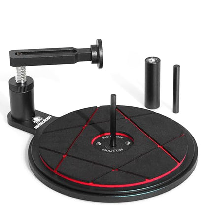 REDSPIDER Aluminum 1/8 1/10 RC Tire Gluing Tools RC semi-Automatic tire Gluer Fit for Including 40MM and Tires Below 40MM 1/8 1/10 On-Road/Off-Road/Drift Car（Black）
