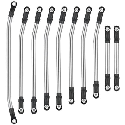 RC Links Linkage Compatible with Element for Enduro for Sendero 1/10 RC Crawler 10Pcs Steel Linkages Improve Clearance Suspension Links with Rod End