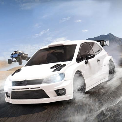 LD2801 1/28 RC Drift Car, Full Proportional 4WD Remote Control Racing Vehicle, High Speed Electric Car for Adults, Mini Hobby Grade Model Gift (White) - color: White (Ld2801)