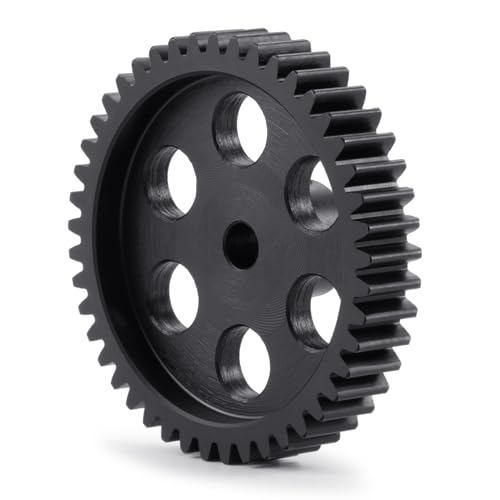 Steel M1 Pinion Gear 45T 5mm Shaft Motor Gears for 1/8 1/10 RC Brush | Brushless Motor Electric Car/Truck Part - size: 45T
