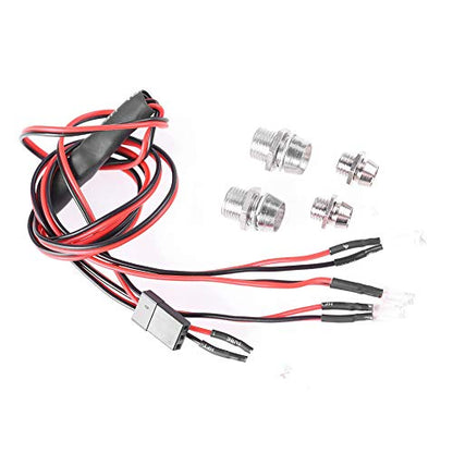 Yosoo Health Gear RC Car LED Light, Taillight Light Kit 4LED Headlight RC Car Part Accessory DIY RC Accessories RC Car Taillight, for Rc Car Outdoor Rc Truck