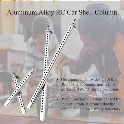 RC Car Body Column Aluminum Alloy Front Rear Extended Mount Post 60mm 120mm for Axial SCX10 90046 1/10 Scale Trucks