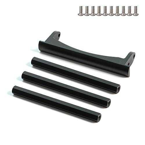 LCG Chassis Kit, 3-in-1 Body Connecting Rods, Side Steps, Gearbox Bottom Plates for 1/10 RC Rock Crawler Axial SCX10 I II Upgrade Parts - color: 3-in-1 Accessories Set