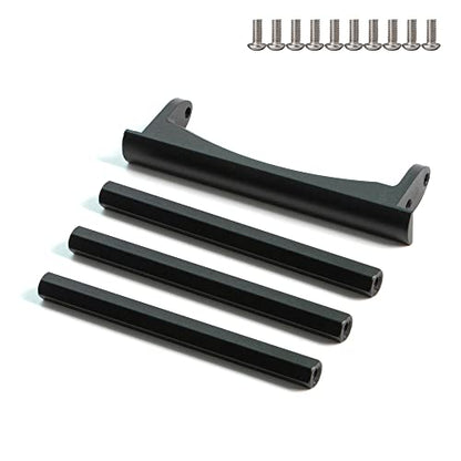 LCG Chassis Kit, 3-in-1 Body Connecting Rods, Side Steps, Gearbox Bottom Plates for 1/10 RC Rock Crawler Axial SCX10 I II Upgrade Parts - color: 3-in-1 Accessories Set
