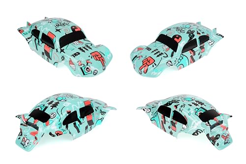 SummitLink Custom Body Compatible for 1/10 1/8 Scale RC Car or Truck (Truck not Included) (Graffiti Blue) - style: Graffiti Blue