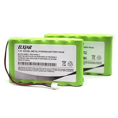(2-Pack) 7.2V 2000mAh Ni-MH Battery for DSC 3G4000, LE4000 | Fits 3G4000-BATT and 6PH-H-AA2200-S-J26 compatible cellular communicator systems; rechargeable replacement battery pack.