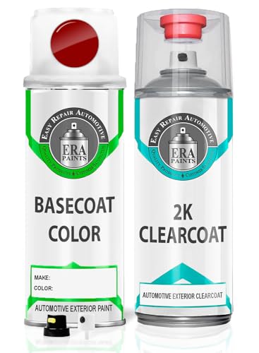 ERA Paints WA9260/GCN - Victory Red for GMC Exact Match Automotive Touch Up Paint Spray - 2K Essential Kit - style: Spray - 2K Essential Kit