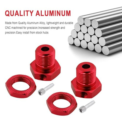HobbyPark Aluminum 17mm Hex Wheel Hubs Adapter for 1/10 Traxxas E-Revo Summit T-Maxx Revo 3.3 2.5 Slayer Pro 4x4 Trucks Cars