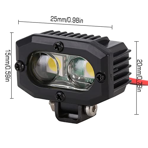 INJORA LED Light Headlight for TRX-4 TRX6 SCX10 90046 Wraith Redcat Gen8 - size: 4 Count (Pack of 1)