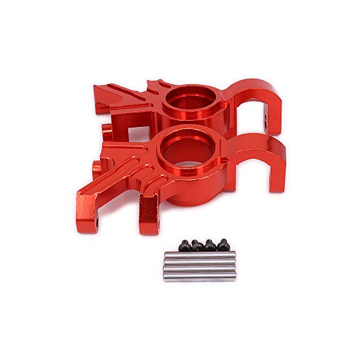 2pcs Alloy Steering Hub Carrier Blocks 7737 for RC Hobby Car 1/5 1/6 X-MAXX (Red)