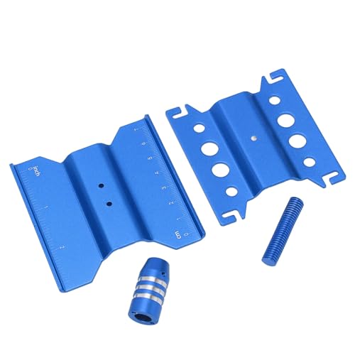 RC Car Repair Work Stand, Aluminum Alloy RC Car Stand with 360 Rotation & Adjustable Height, for 1/18 1/24 Scale Remote Control Cars Including SCX24 (Blue) - color: Blue