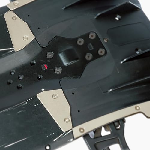 Titanium Sparking Skid Plate Guard for Arrma 6S 1/7 Infraction/Limitless/Felony | 2mm Thick Chassis Armor Undershield Protector,Skid Plate Protect Chassis Upgrade Part Bottom Cover-Titanium A - color: 6s 1/7 Infraction/Limitlessv1/Felony-titanium a