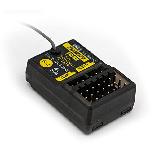 Flysky FGR8B Receiver, 2.4GHz 8CH Remote Control Receiver PWM/PPM/i-Bus Output Compatible with AFHDS 3 Transmitters and RF Modules PL18/ NB4 /NB4 Lite/ FRM302 (FS-FGR8B Receiver) - style: FS-FGR8B Receiver
