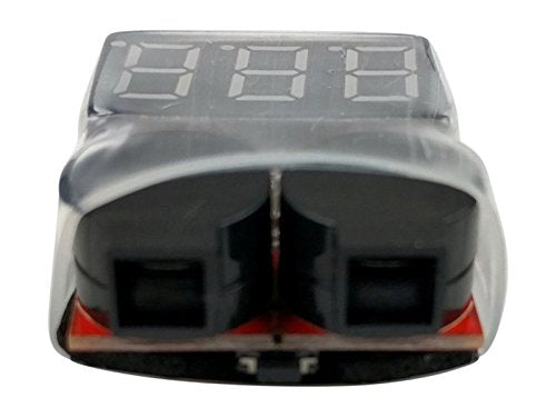 2 Pack Lipo Battery Voltage Checker Alarm LED 1-8 Cell - Apex RC Products #1655