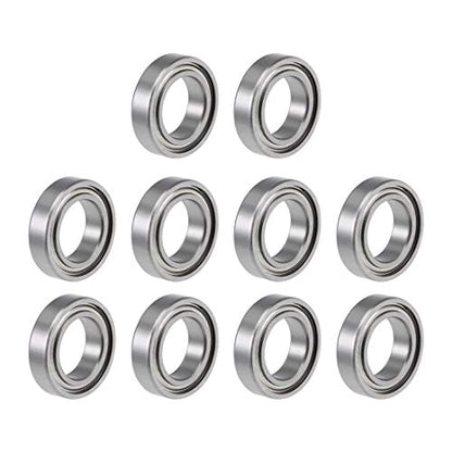 uxcell R1038ZZ Deep Groove Ball Bearing 3/8-inchx5/8-inchx5/32-inch Shielded Z2 Lever Bearings 10pcs - size: 3/8"x5/8"x5/32"